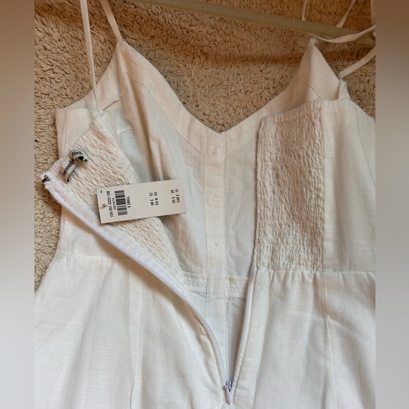 NWT A&F white linen dress XS - Picture 4 of 7